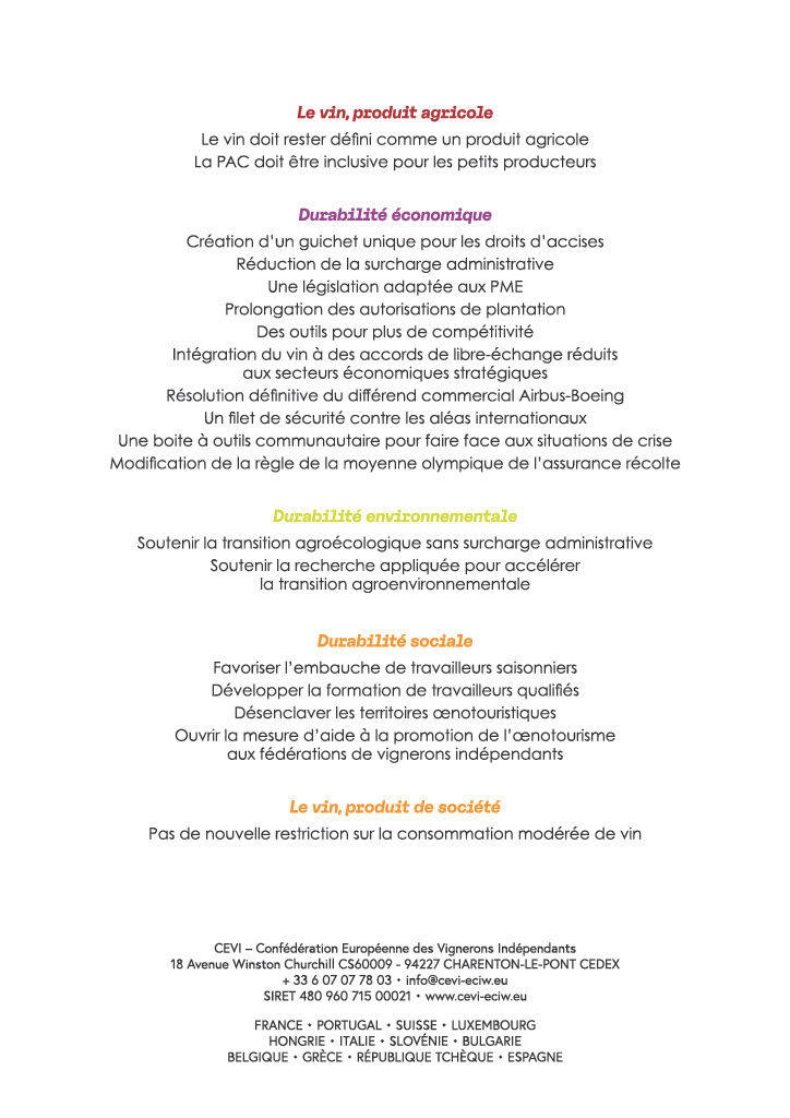 📢Pour faire entendre la voix des #vignerons indépendants d'#Europe à l'approche des élections européennes, la #CEVI dévoile son #Manifeste. Découvrez les enjeux et nos positions à l'aube de cette nouvelle législature:
cevi-eciw.eu/wp-content/upl… 🍇🍷
#ElectionsUE #viticulture #vin
