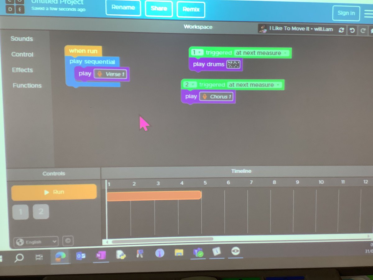 FHSComputing's tweet image. Fab lesson today with S1 computing, 1st activity  @GetSchoolAI to review learning tailored to each child, then choice of completing game in @MSMakeCode Arcade or @codeorg Music Lab
#weareFHS #weareCreative #FHSDigiLearn