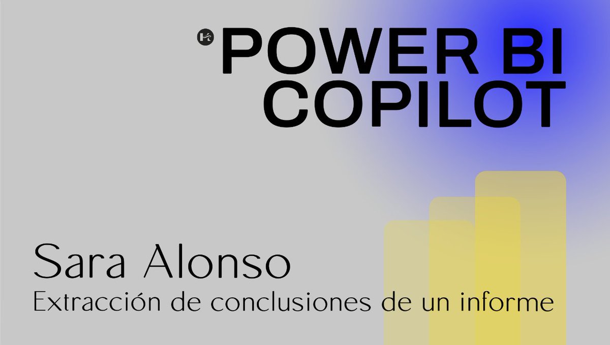 ⚡Power BI Copilot. Una serie de Data&amp;AI Team⚡
🎙 Píldora 06: extracción de conclusiones de un informe
😎 <a href="/SaraAlonso_B/">Sara Alonso Bernardo</a>
🎬 Link: youtu.be/wcf8pRK1onA?si…