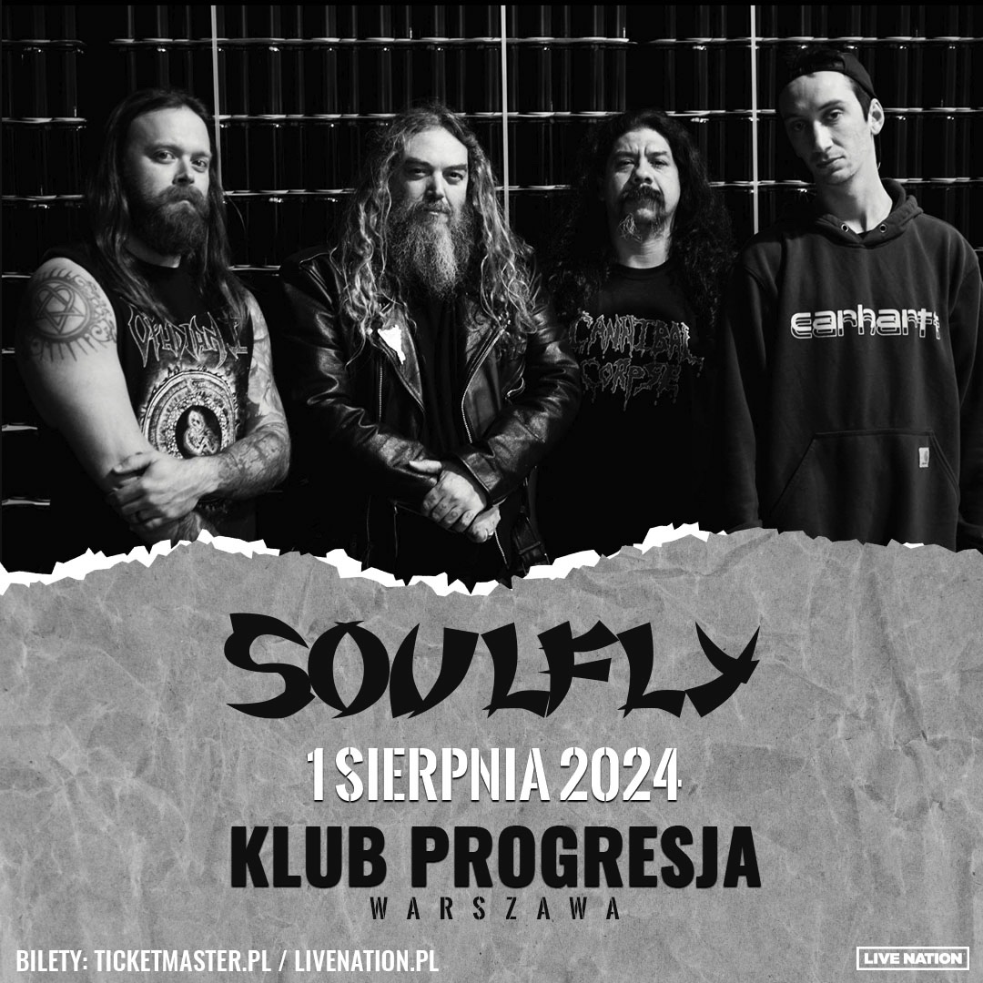 LiveNationPL's tweet photo. 🚨 OGŁOSZENIE 🚨

Zespół Soulfly wystąpi w Polsce!

🗓 1 sierpnia 2024 📍 Klub Progresja, Warszawa

Bilety już w sprzedaży na https://t.co/XIjUSJ7bdT https://t.co/LFEDnekKxv