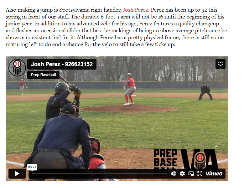 StarsBaseballVA2026 (@starsbaseball26) on Twitter photo We 👀you <a href="/JoshPer11039866/">Josh Perez</a>. 👇 Let's Gooo! VA/DC Class of 2026 Rankings Update: Top 25 (prepbaseballreport.com) We 👀you <a href="/JoshPer11039866/">Josh Perez</a>. 👇 Let's Gooo! VA/DC Class of 2026 Rankings Update: Top 25 (prepbaseballreport.com)