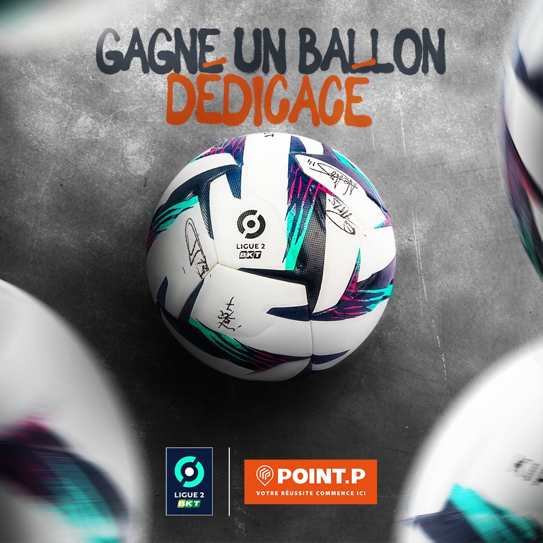 👋 Supporter, supportrice ! Tente de remporter 1 ballon dédicacé par les joueurs de ton club de cœur grâce à <a href="/PointP_fr/">POINT.P</a> 🛠️ !

🔁 RT + Follow <a href="/Ligue2BKT/">Ligue 2 BKT</a> et <a href="/PointP_fr/">POINT.P</a> 🤝
📝 Dis-nous quel est ton club préféré ❤️

👀 9 ballons dédicacés à gagner ⚽🎁