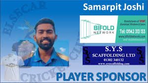 Samarpit Joshi
<a href="/ElsecarCC/">Elsecar Cricket Club</a> 

220 runs @ 110.00 🇮🇳👌