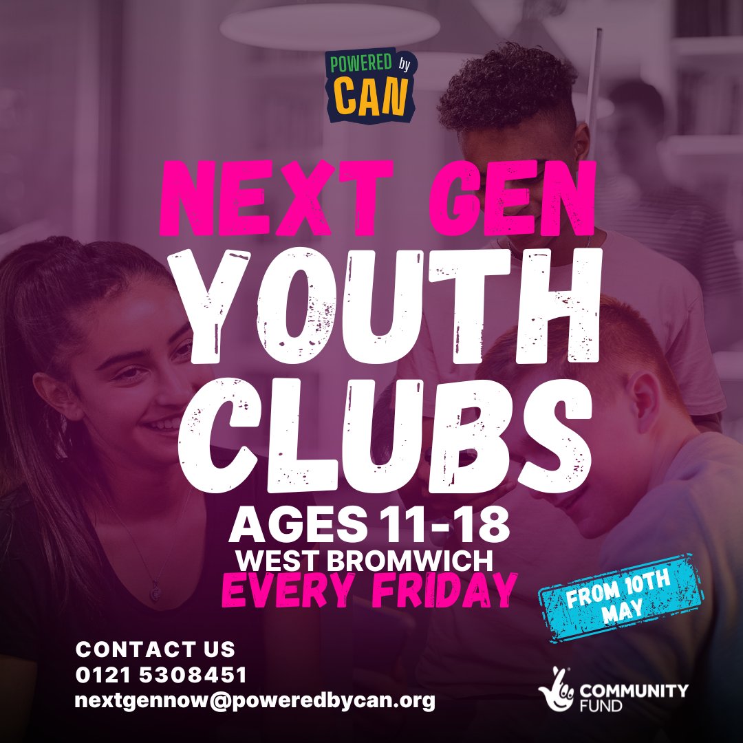 11-18 and looking for something to do on a Friday evening? Drop in and hang out at our West Bromwich Youth Club 5pm - 7pm @ Woodlane Community Centre (B70 9PT). Sessions weekly with VR, Playstation, Arts and Crafts, Sports and Snacks! #youthclub @TNLComFund