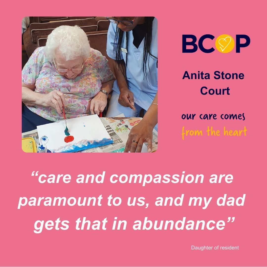 The daughter of one of our residents wrote that her mom, at 81, is very comfortable walking around the home like a resident herself when she visits her dad each day! You can read more of our reviews here buff.ly/3QCQEdV #BCOP NursingHome #Moseley