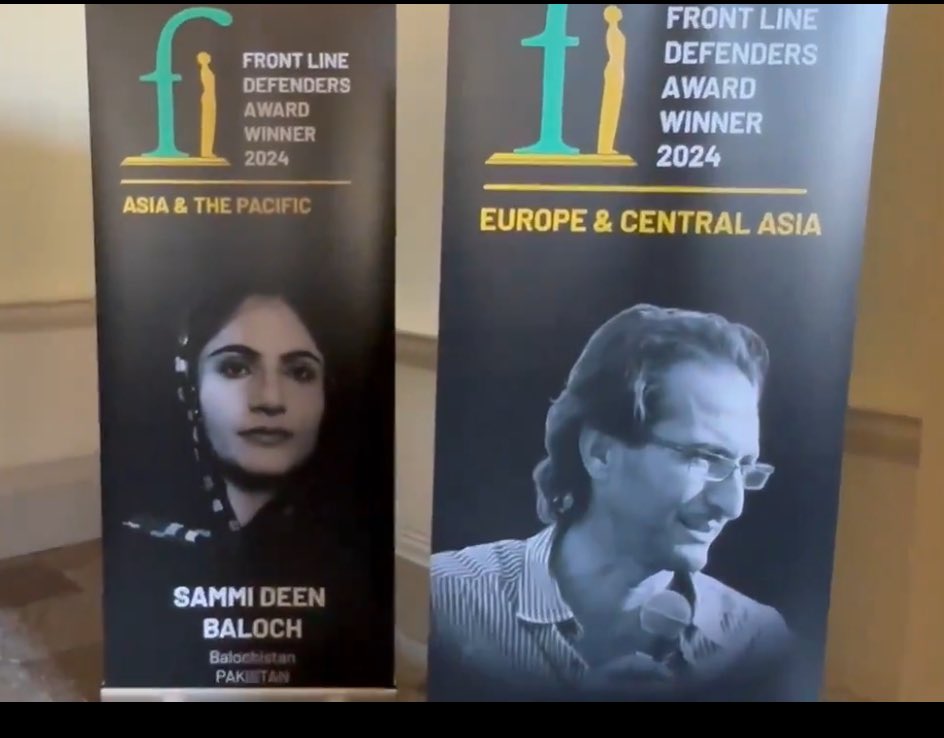 The best news of the day: the world has started to recognize the persistent struggle of courageous Baloch women. @SammiBaluch receives the prestigious annual Front Line Defenders Award for Human Rights Defenders at Risk. Well deserved. @FrontLineHRD