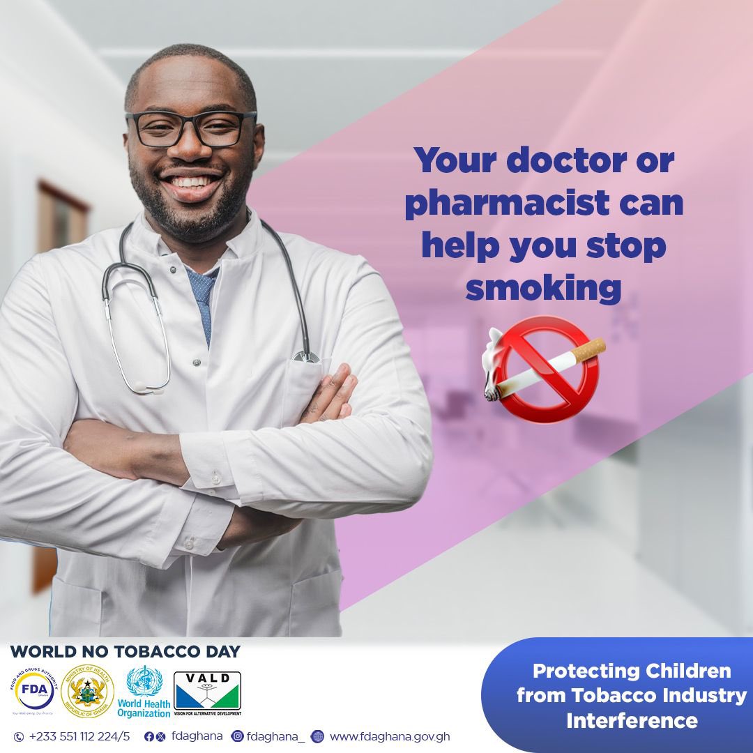 fdaghana's tweet photo. It’s never too late to QUIT! 

#Shishaisnotsafe 
#FDAGhana2024 
#FDACommunications
#Tobaccoindustryexposed https://t.co/7GwltGBw1D
