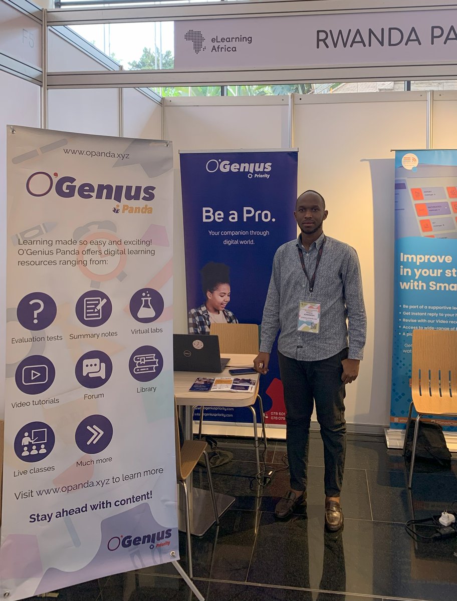 O'Genius Priority (@ogeniuspriority) on Twitter photo It's Day 3 here at <a href="/eLAconference/">eLearning Africa</a> in Kigali and O'Genius Panda is thrilled to be exhibiting among so many innovators and educators.
We deliver high-quality resources with a focus on interactivity and gamification. It's Day 3 here at <a href="/eLAconference/">eLearning Africa</a> in Kigali and O'Genius Panda is thrilled to be exhibiting among so many innovators and educators.
We deliver high-quality resources with a focus on interactivity and gamification.