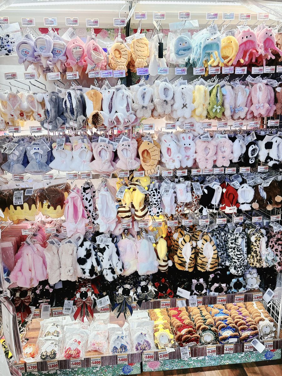特にぬい服が豊富🧸💞
実物のサイズを確認できます👀✨️