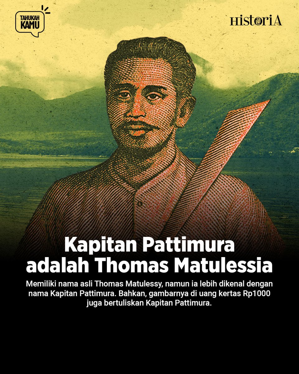 Banyak yang keliru: Pattimura adalah sebuah gelar, bukan nama pahlawan.

🧵Sebuah #UtasHistoriaID