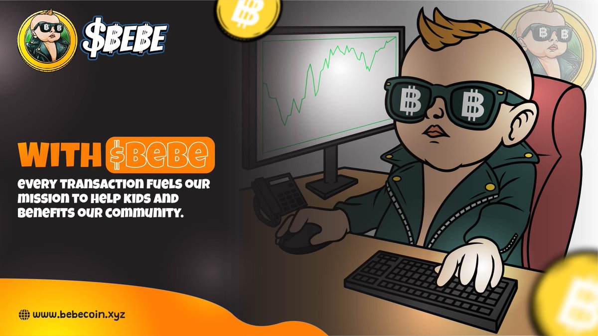 BebeCoinXyz's tweet photo. With $Bebe, every transaction fuels our mission to help kids and benefits our community. 

Be part of something bigger and brighter. Ready to join the revolution? 

#BebeCoin #Memecoin https://t.co/7vBCJjNElf