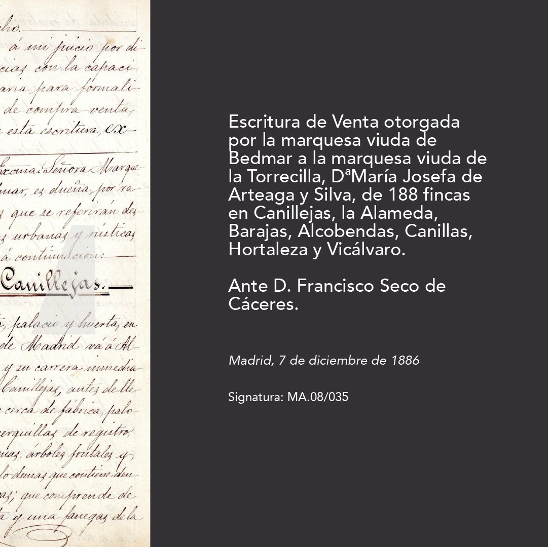 Antes de ser propiedad municipal, la Quinta de Torre Arias perteneció a la familia Pérez de Guzmán el Bueno. Descubre desde cuándo en la sección de Madrid del #archivohistórico digital de @fund_tatiana.

#FundaciónTatiana #FundaTuVida #ColecciónTatiana #RedescubriendoUnLegado