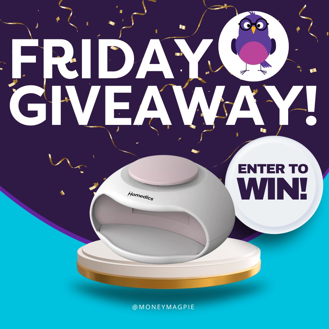 💅 WIN! A Homedics 2-in-1 nail polish dryer with UV light! Simply follow
@jasminebirtles and @MoneyMagpie, tag a friend and share! 
Winner drawn 28th June. 
#giveaway #competitionsuk #winwin #prize #giveawaycontest #giveaways #free #ukcompetition  #competitionsofinstagram