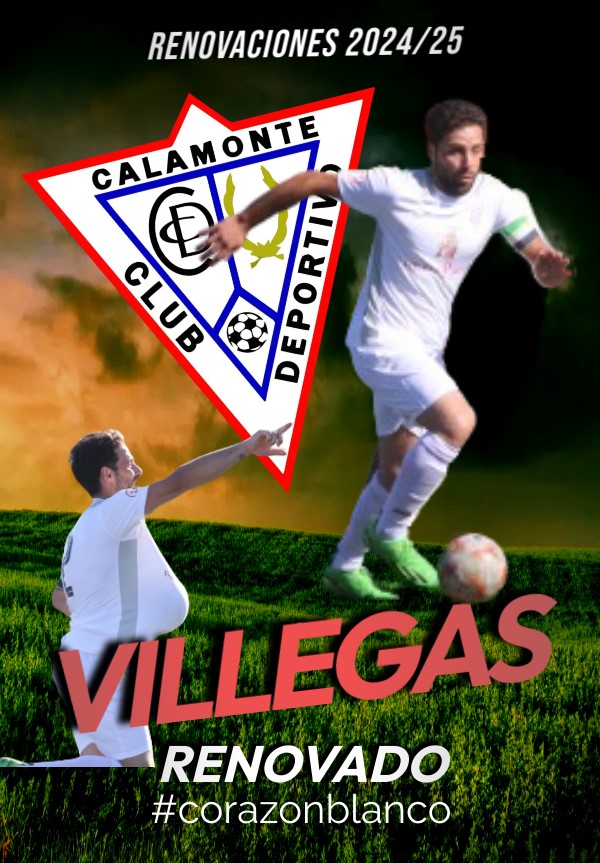 CCalamonte's tweet photo. ✅ OFICIAL I Renovaciones 

Suma y sigue una temporada más uno de nuestros capitanes del @CCalamonte  Villegas, defenderá los colores del club de su vida. 

#corazonblanco https://t.co/A6YaT5fLbg