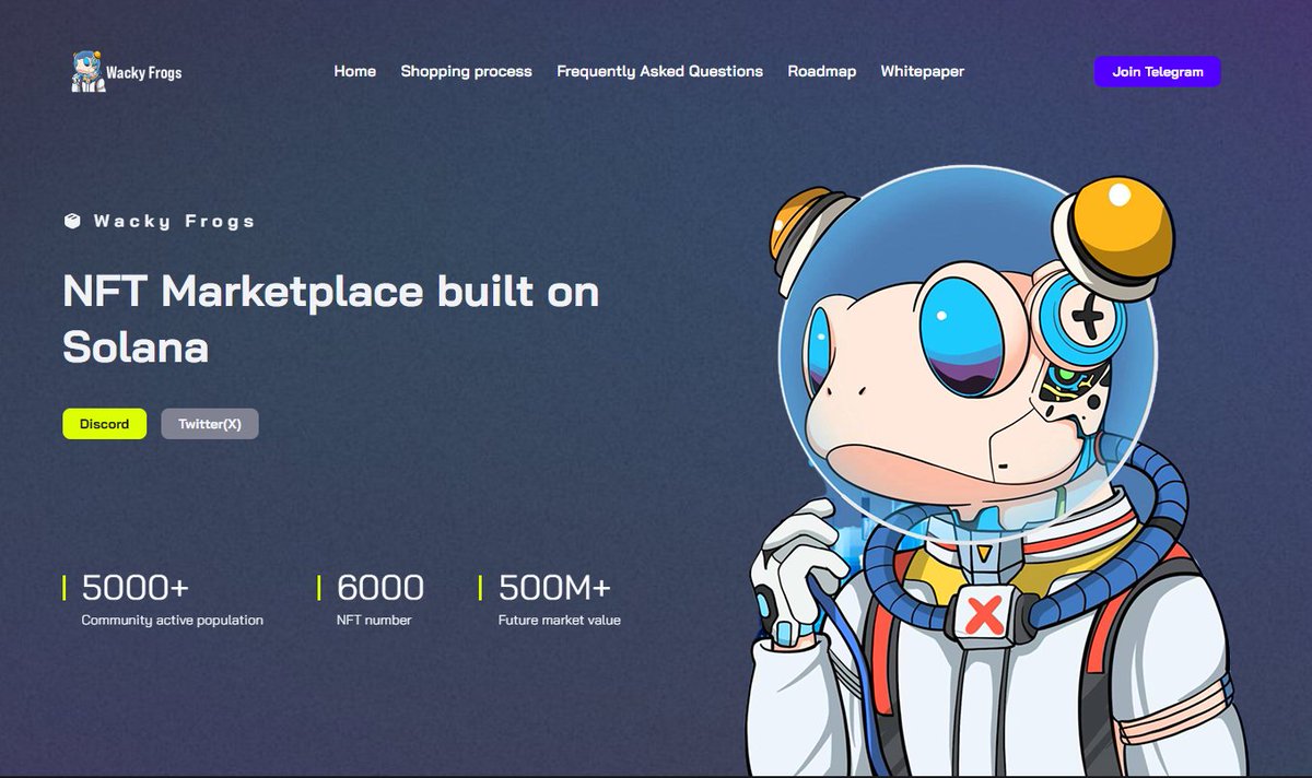 🐸抽奖活动已送达，请查收！🌟

🎁WL✘5份（FreeMint）  

1⃣关注<a href="/WackyFrogs_sol/">Wacky</a> &amp; <a href="/taozi0929/">桃子 币安猪脚饭 🔶</a> 
2⃣ 点赞+转发+评论SOL地址  
3⃣加入DC:discord.gg/W9YpbuUTZc 

 ⏰48小时