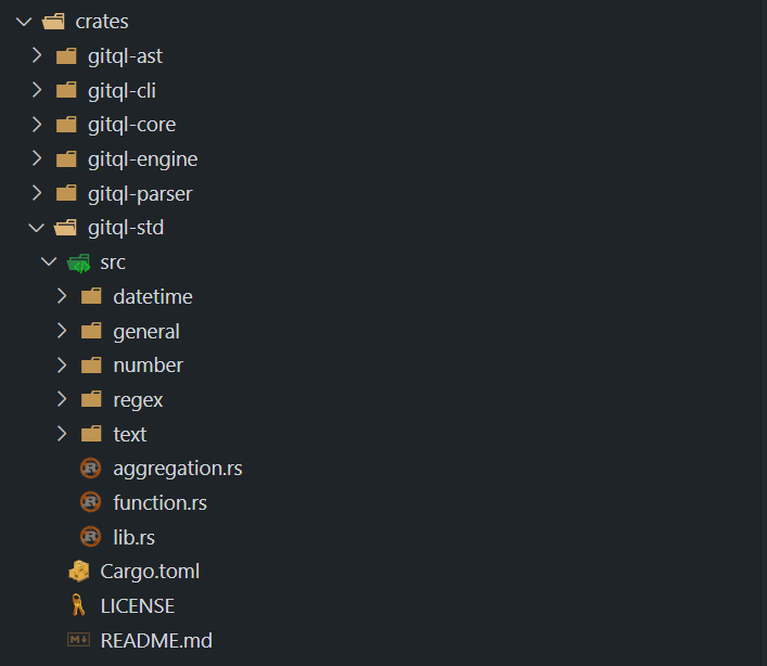AmrDeveloper's tweet image. GitQL SDK 0.20.0 now allow dynamic function and aggregations for example in FileQL we can add functions like isDir, fileSize, fileContent ...etc that will lead to perform query on file content too

Github: github.com/AmrDeveloper/G…

#gitql #rust #git