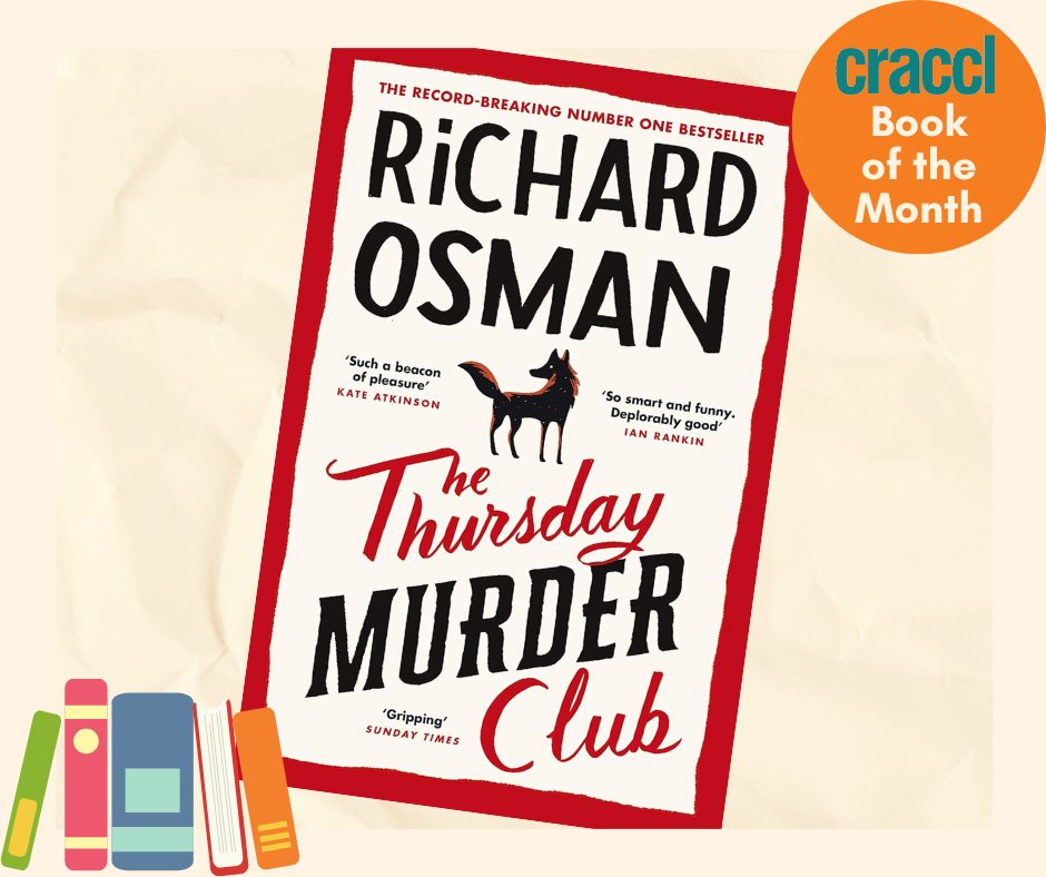 Our Book of the Month for May is The Thursday Murder Club by Richard Osman, have you read this one? Join four unlikely friends in a retirement village as they investigate unsolved murders! Soon to be a star-studded film adaptation, you can borrow it from our libraries 📚