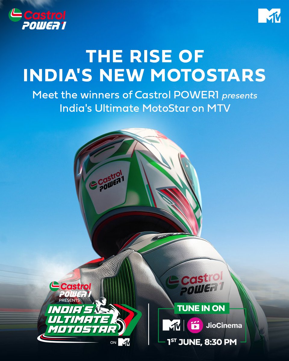 From Racers to Champions We have concluded the search for Castrol POWER1 presents India s Ultimate MotoStar on MTVIndia. Read more about the ultimate winners and discover what lies ahead in their journey https t.co d1CGoCqZfd https t From Racers to Champions We have concluded the search for Castrol POWER1 presents India s Ultimate MotoStar on MTVI...