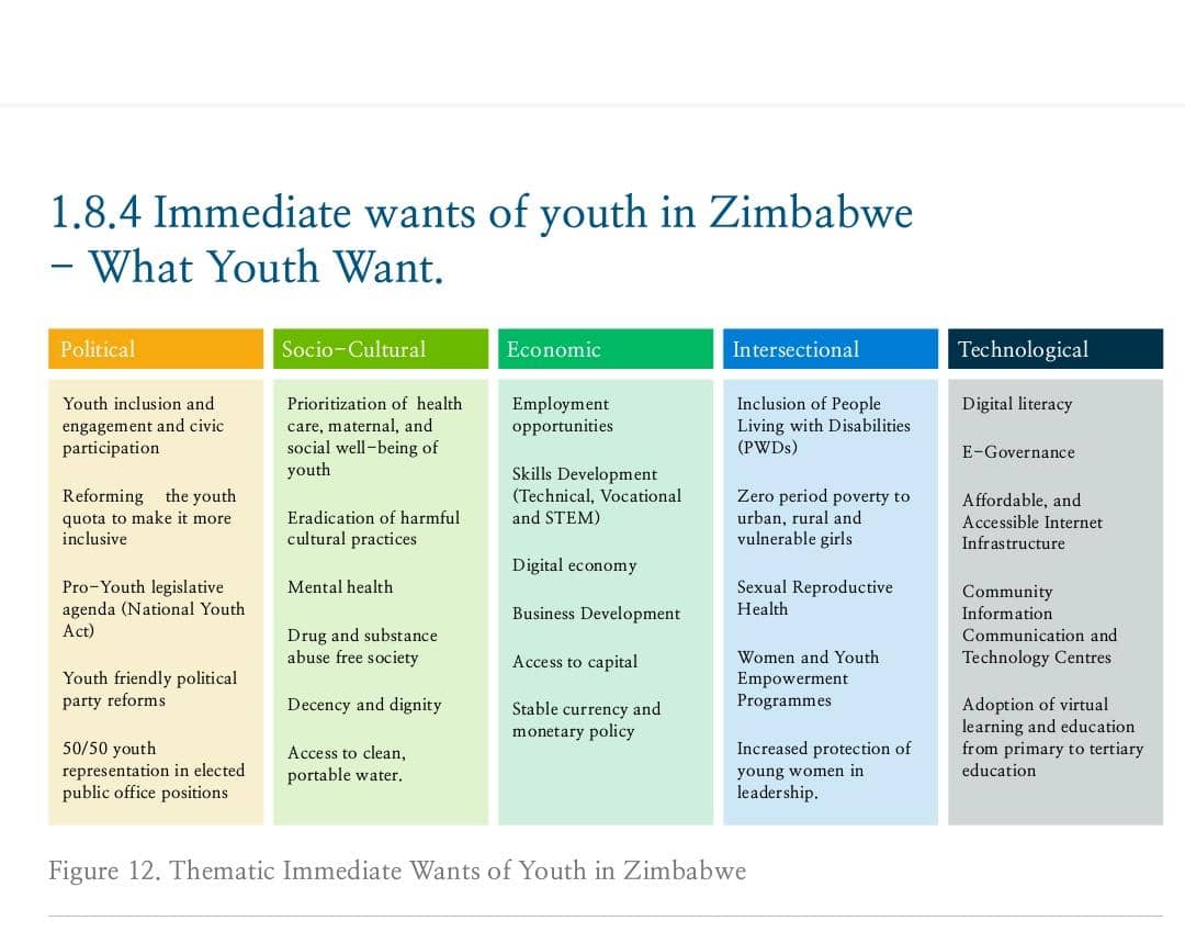 #WhatYouthWant: Since last year, we have been conducting activities with young people in different spaces and provinces. Youth are not a homogeneous group, but their wants are quite similar. Our research has these wants categorised into five groups. See the second picture below.