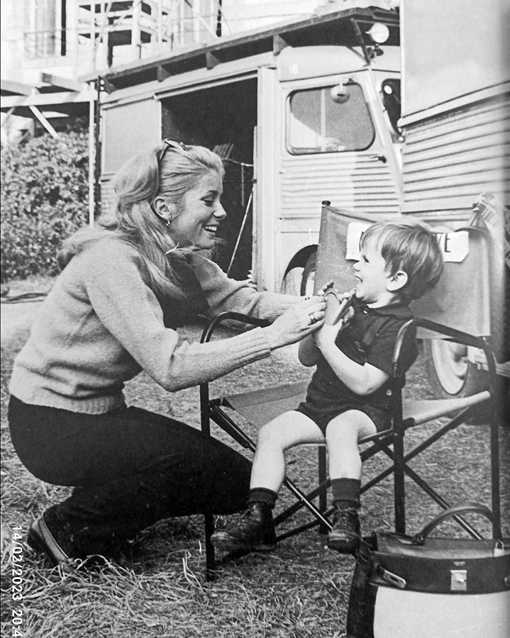 Catherine Deneuve with her son Christian Vadim.