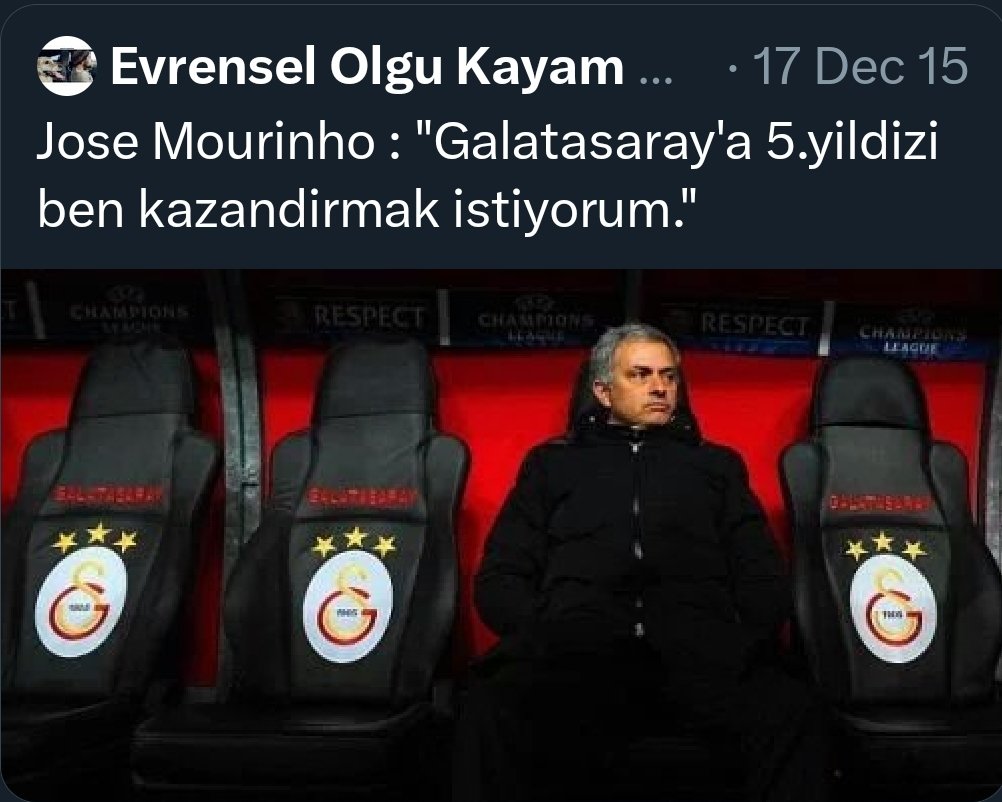 Aradan 9 yıl geçtikten sonra bunu Fenerbahçe'ye antrenör olarak başaracak :)