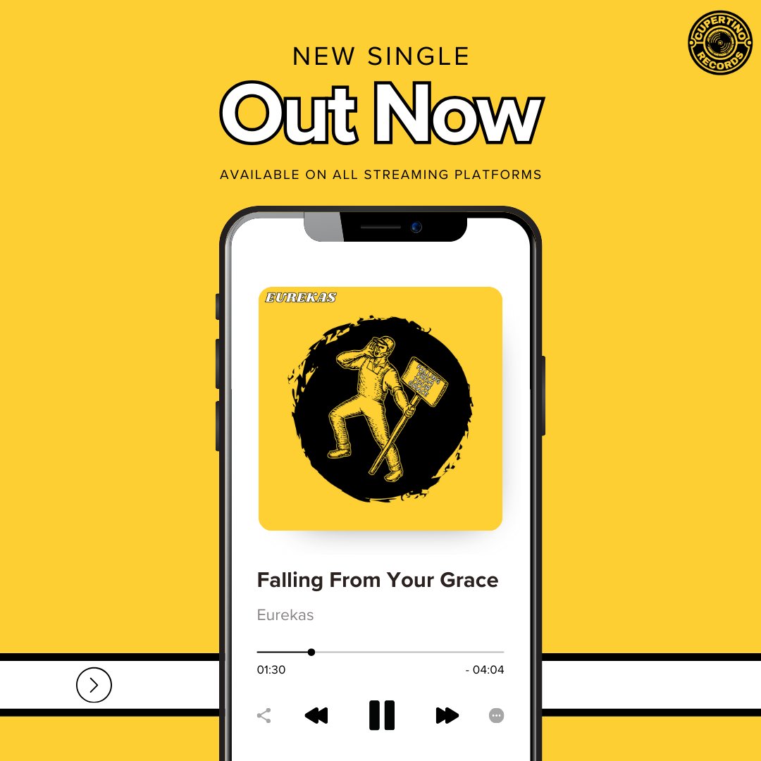 EurekasBand's tweet photo. ***OUT NOW***
Our new single 'Falling From Your Grace' is out now and available to stream on all digital platforms. You can listen to it by clicking on this link - https://t.co/e3eoyKPFZD 🎧
Enjoy your weekends and remember to PLAY IT LOUD!!!
#eurekas #newsingle #indierock https://t.co/TEUfVNjXxr