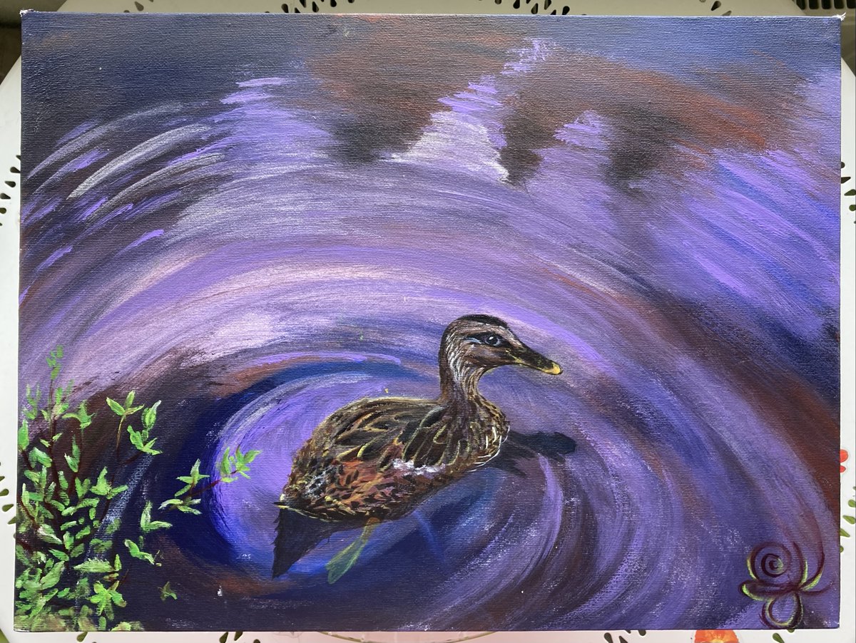 “A healthy duck will be bright and will try to get away from people.” (Nyiri Murtagh)
#art, #originalartwork, #HandPainting, #Artist, #Drawing #Oilpainting, #OriginalPainting #CanvasArt, #Creatives @ArtMutuals, @rtArtBoost
@ArtistRTweeters