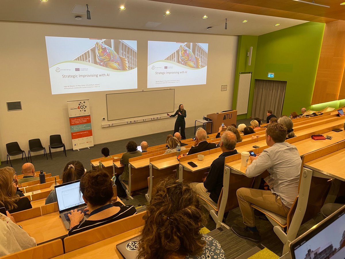 Day 2 of #edtechie24 begins with the wonderful Ignatia de Waard's keynote address on strategic improvising with AI conftool.net/edtech-annual-…