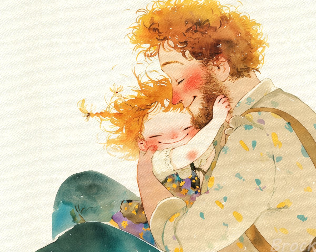 Father and Daughter 💛

#Peace #AIArt #digitalartwork 
#AIArtwork #Illustration