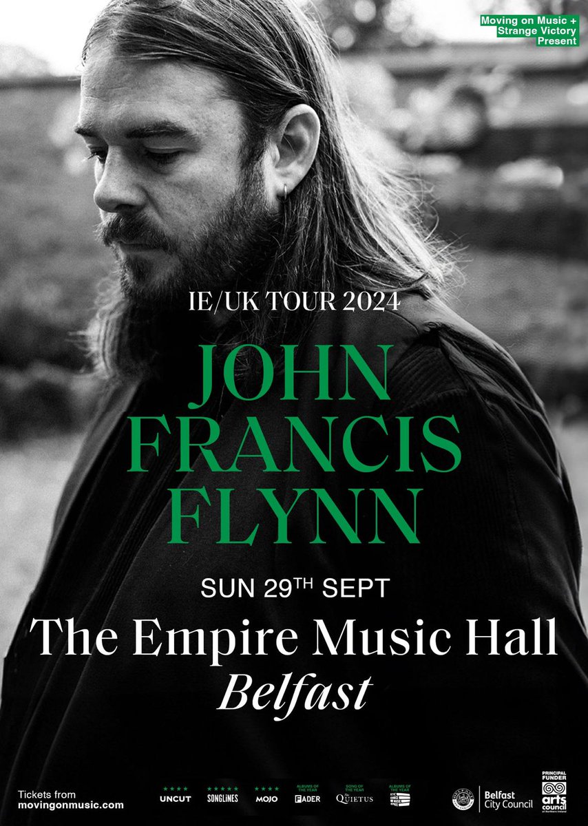 A collaboration between @strangevictory and @MovingOnMusic? Just hand your money over now, punk. This will be awesome. 

Folk multi-instrumentalist John Francis Flynn will be joining us on September 29. This will be very special.  

Tickets direct via movingonmusic.com/portfolio/john…