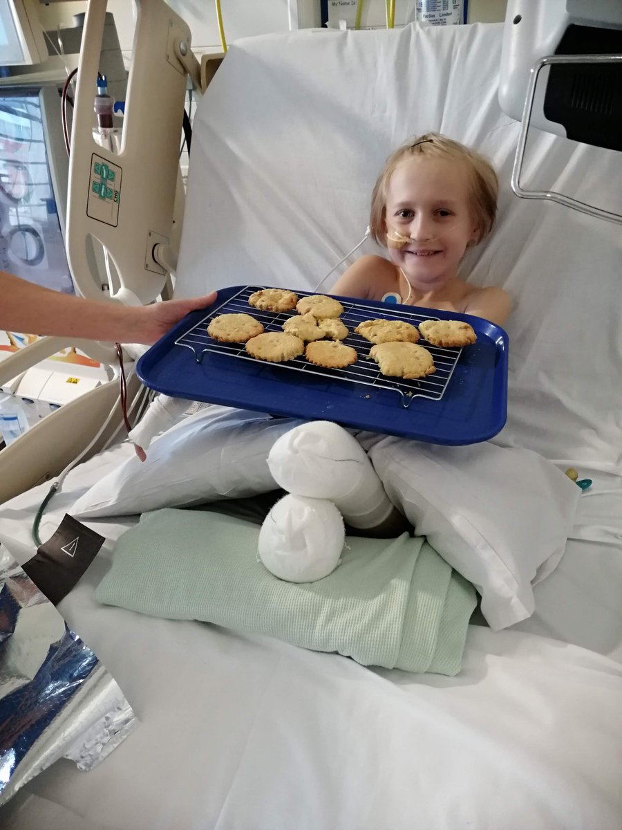 4 years ago today brooke  baking with the play team on dialysis @rmch