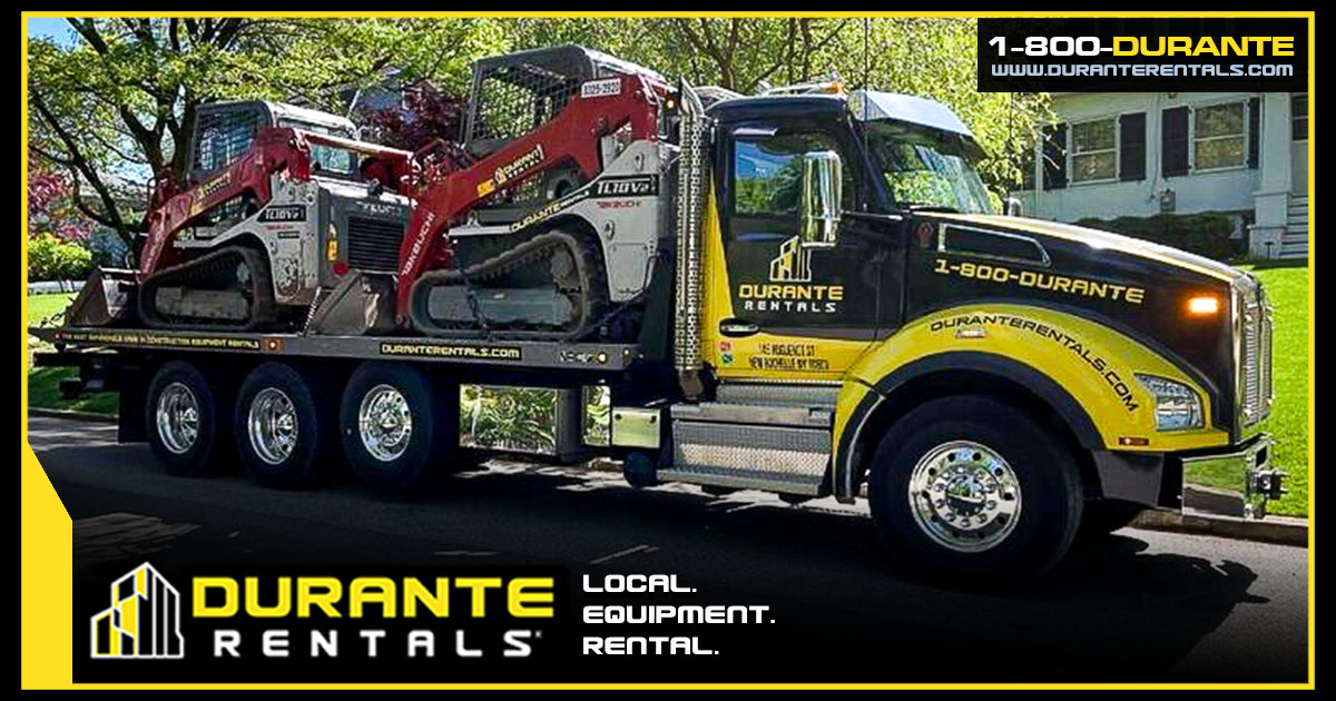 Attention all landscape contractors! It's landscaping season... keep your projects on track with Track Loaders from Durante Rentals and enjoy the peace of mind that comes with our on-time delivery when you need it most. Call 1-800-DURANTE and rent today! #duranterentals