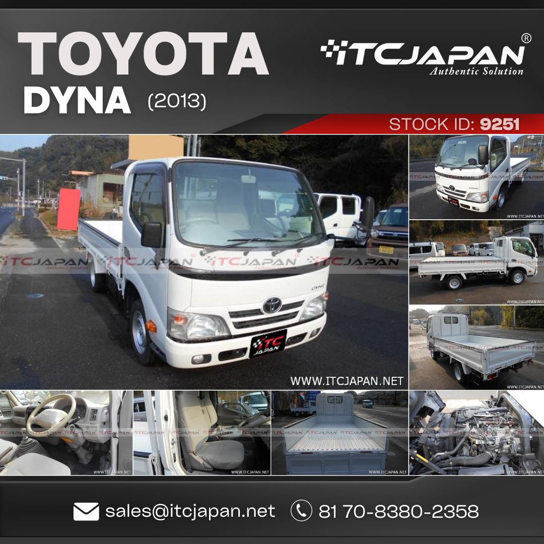 tradingindus's tweet photo. 📷 Toyota Dyna 2013 📷
Unleash the power of versatility! The Toyota Dyna 2013 is a robust workhorse, perfect for handling heavy loads with ease. With a durable build, spacious cabin, and fuel efficiency, it's the ideal partner for any business on the move. 📷📷

#ToyotaDyna2013 https://t.co/LXJxsF7rzW