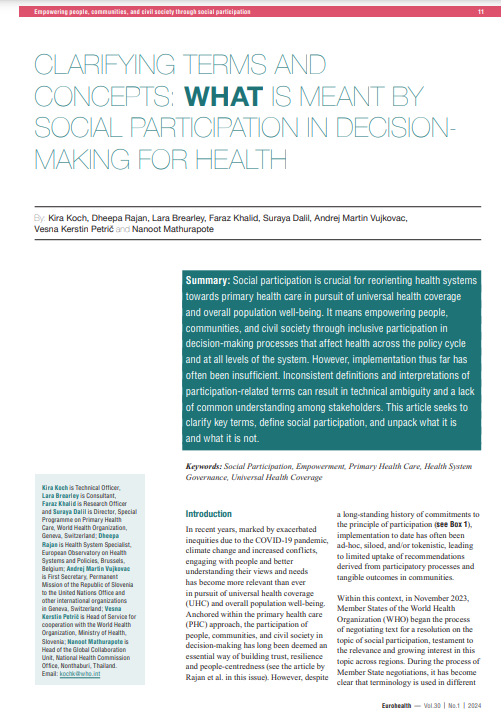 European Observatory on Health Systems & Policies tweet media