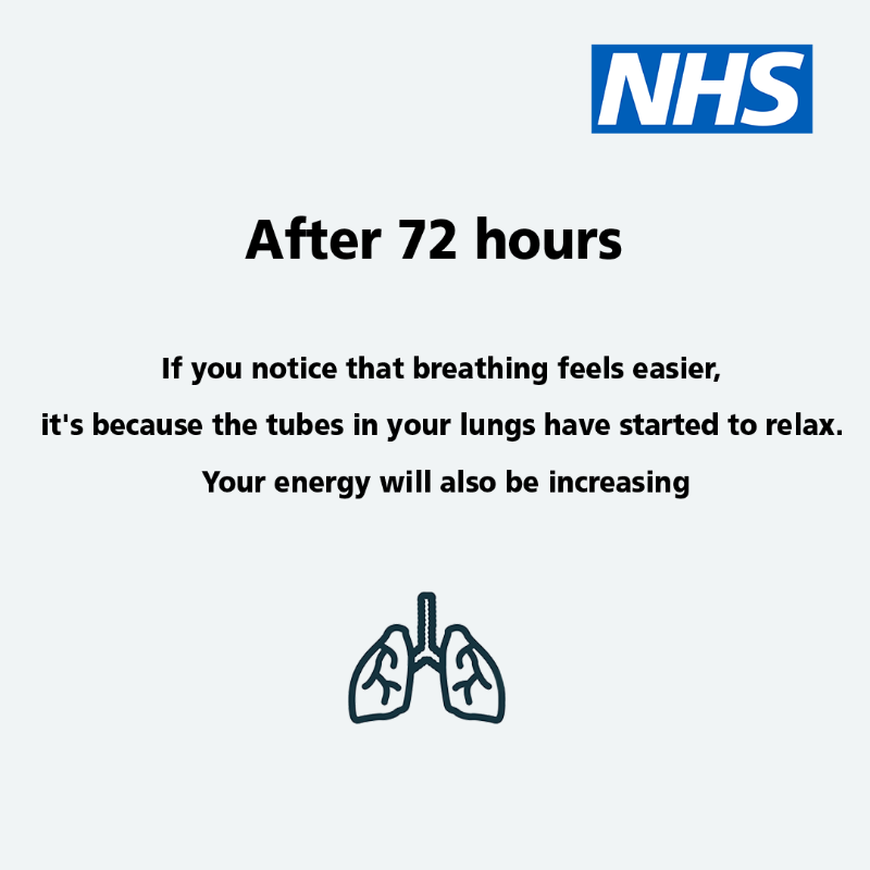 NHSuk's tweet photo. Today is #WorldNoTobaccoDay. 

Stopping smoking is one of the best things you will ever do for your health. 

When you stop, you give your lungs the chance to repair and you’ll start to feel the benefits. It's never too late to quit.