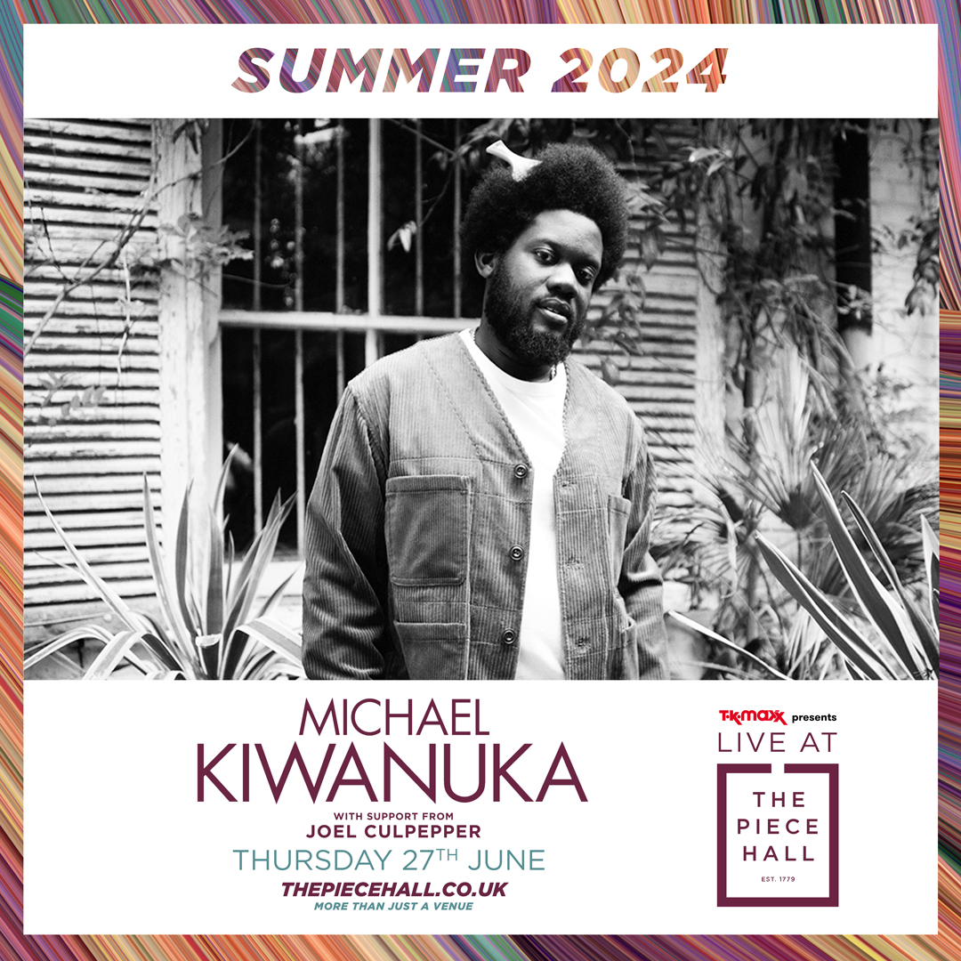 📣 Support confirmed! @jculpeppermusic opens the show for multi-award winning singer-songwriter @michaelkiwanuka on 27 June at @TKMaxx_UK presents Live at The Piece Hall! Grab tickets here 👉 ow.ly/KYgm50S3MT6
