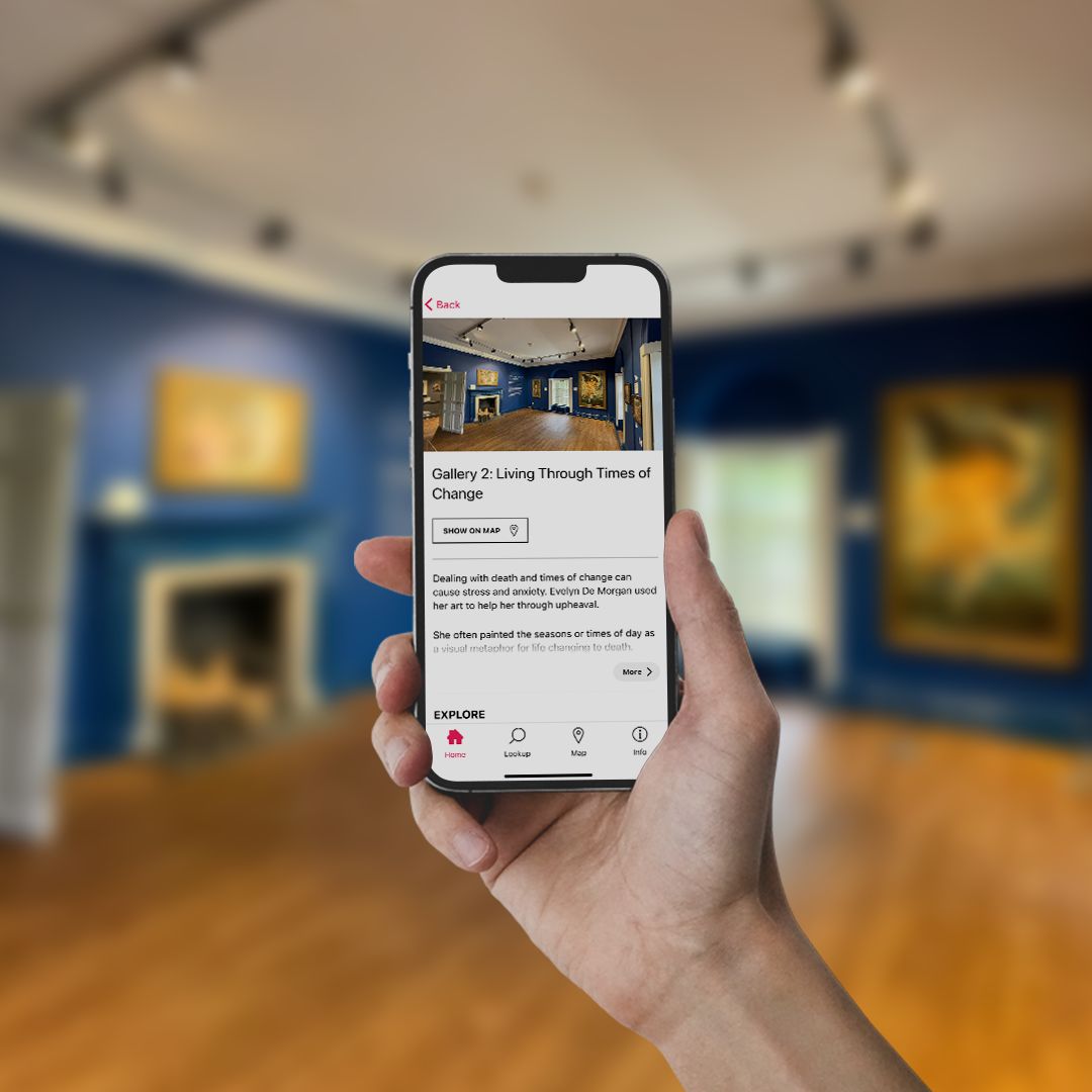 The @DeMorganF museum on the top floor of the hall has a FREE digital guide The app, powered by Bloomberg Connects offers audio tours so you can hear more stories about the beautiful De Morgan artworks. You can also use the same app when you visit @CooperBarnsley