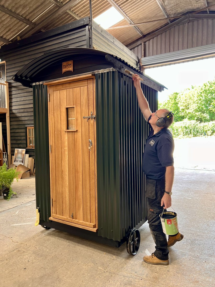 Possibly the most famous outdoor privy in the World following its week at #ChelseaFlowerShow and being admired by no less than the King and Queen - it’s being prepped for delivery on Monday to Somerset