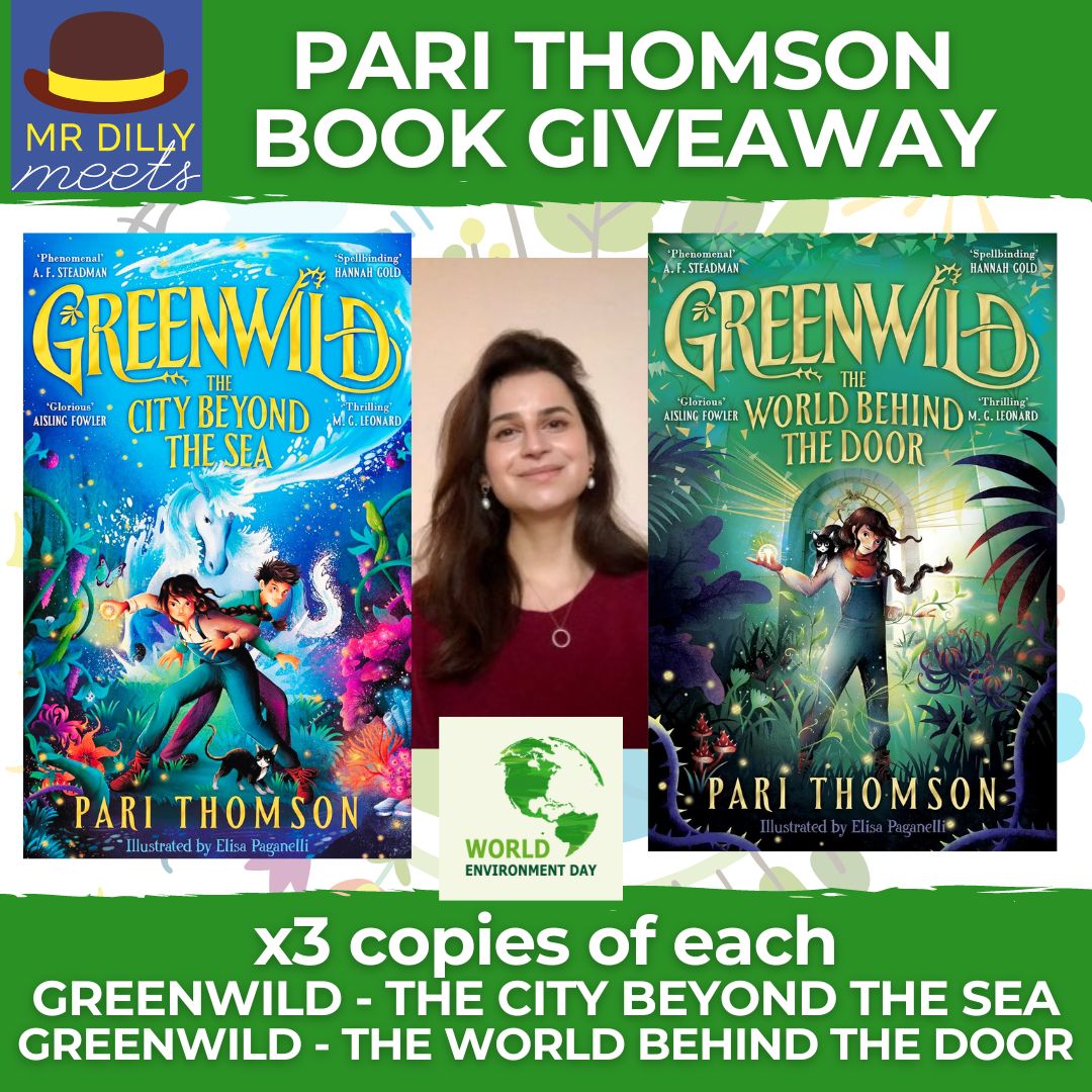 #GIVEAWAY! WIN x3 copies of each of the GREENWILD books by @PariThomson Enter RP, Like, Follow. Ends 5/6 UK only

Join Pari & more for free online  #WorldEnvironmentDay event 5th June 11am: tinyurl.com/6fj6eyc4 
Perfect for #schools 

#WED2024 #GenerationRestoration