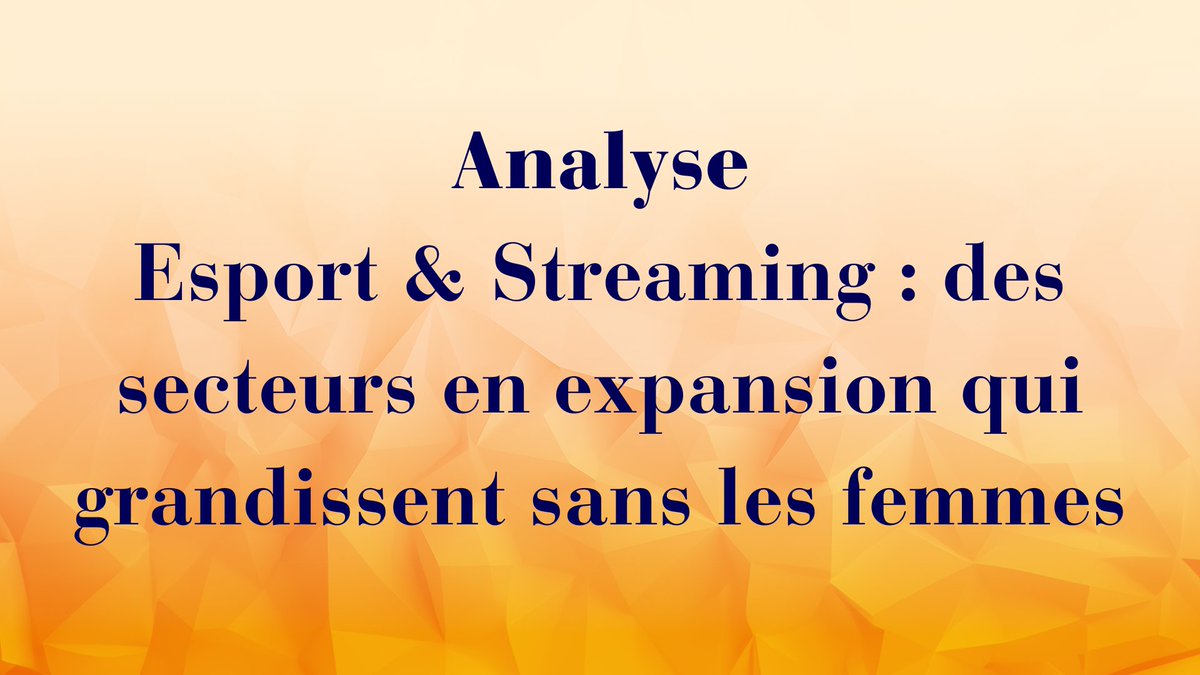 🎮🏆 Le secteur du streaming et de l’esport connaît une croissance fulgurante. Malgré ça, environ 90% des streamers connus et des joueur·euses en compétition sont des hommes. Comment l’expliquer ?

On vous en parle ici : womeningamesfrance.org/ressources-new…