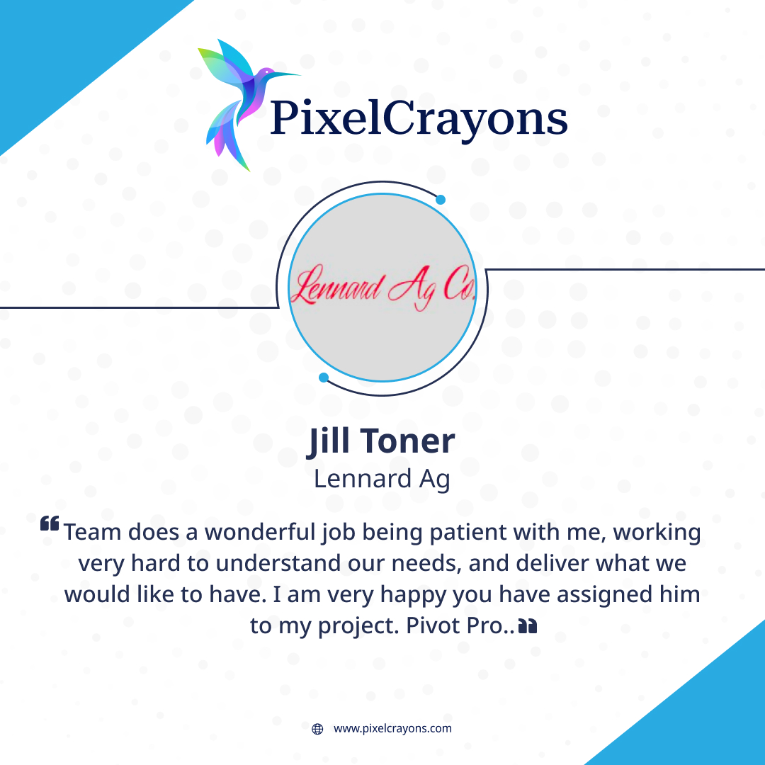 Gratitude to Our Valued Customers

We at PixelCrayons want to extend a heartfelt thank you to all our clients for trusting us with your IT solutions needs.

pixelcrayons.com/testimonials

#CustomerAppreciation #Testimonials #ITSolutions #PixelCrayons