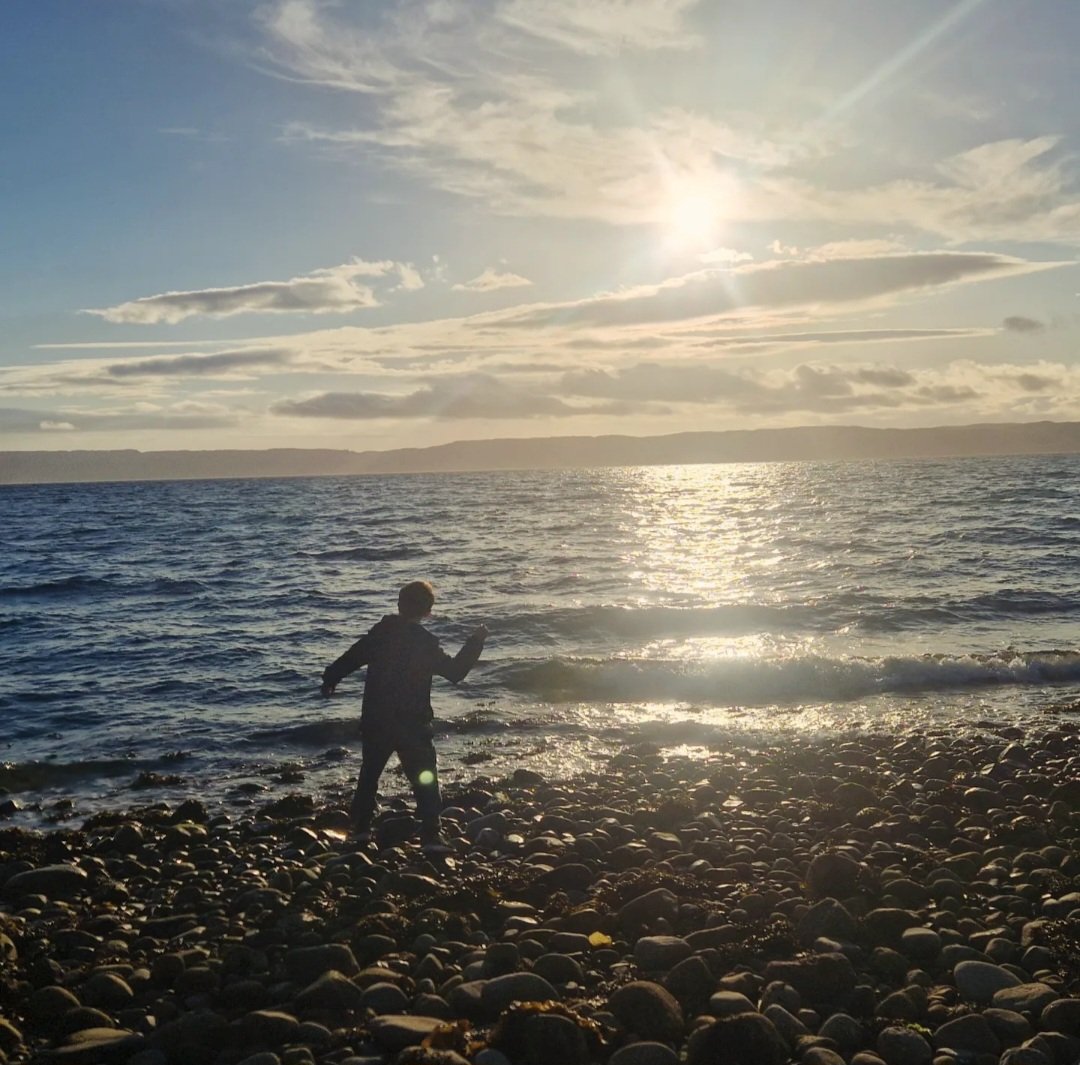 professor_dave's tweet photo. Sunset in Catacol - sadly heading home today.
#Arran #VisitArran https://t.co/1XXuuYcJu7