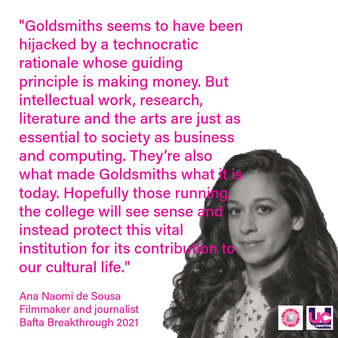 📢 SMT should listen to @GoldsmithsUoL @BAFTA alums: @anonomia x-disciplinary work at @ForensicArchi @AJEnglish @TheFunambulist_ @guardian has won awards around the world. She says: Stop the cuts, save the arts. Please support our fight: donate here ⤵️ gofundme.com/f/help-goldsmi…