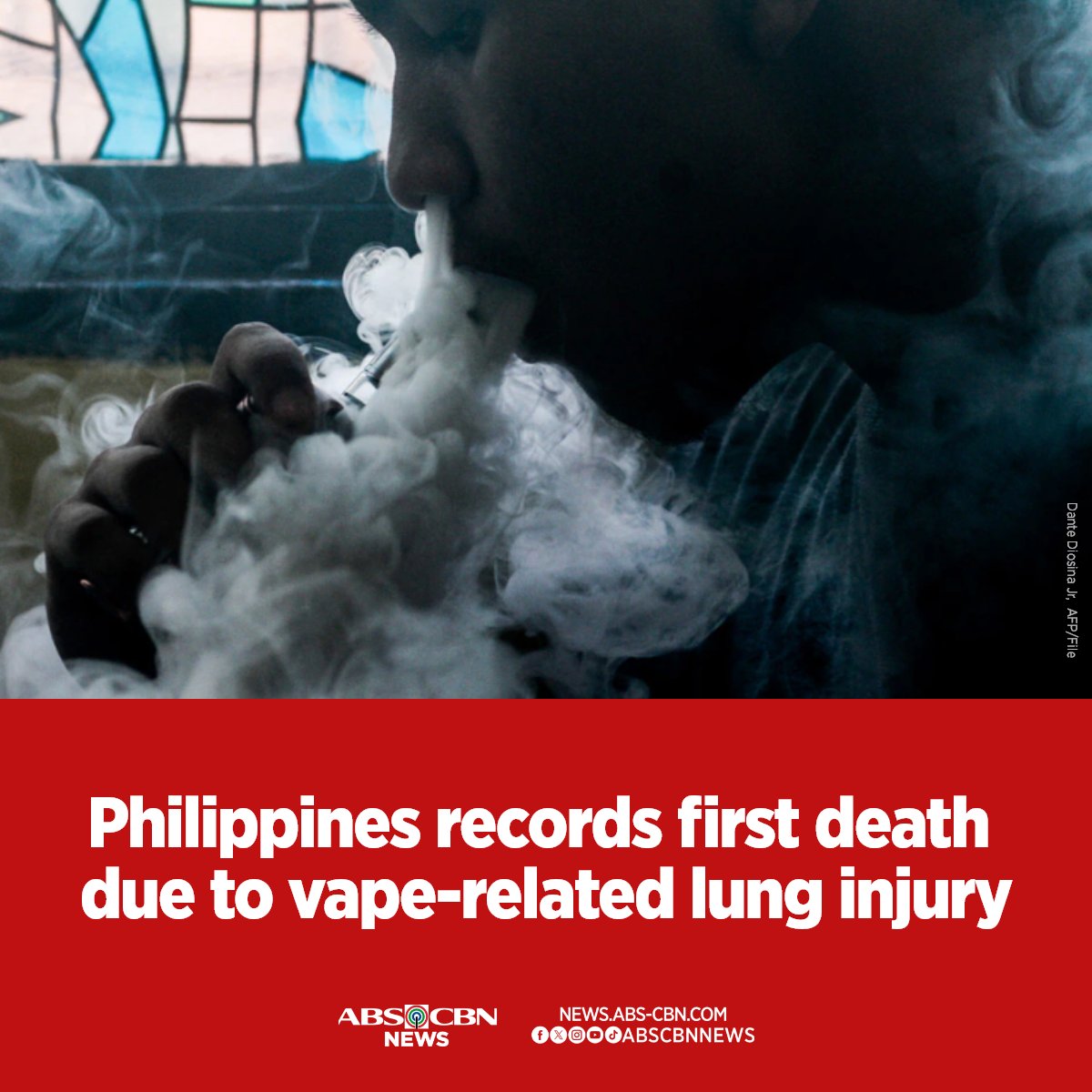 The Department of Health said it has recorded the first case of death  related to e-cigarette or vape-associated lung injury (EVALI). READ:  https://t.co/C2TaqrlLhG