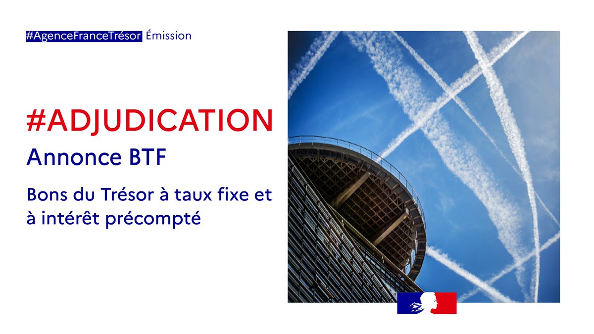 🔔 Prochaine émission de #BTF lundi 03 juin 2024 à 14h50.
Détail de l’annonce de l’émission ➡ aft.gouv.fr/fr/publication…
#AFT #adjudication