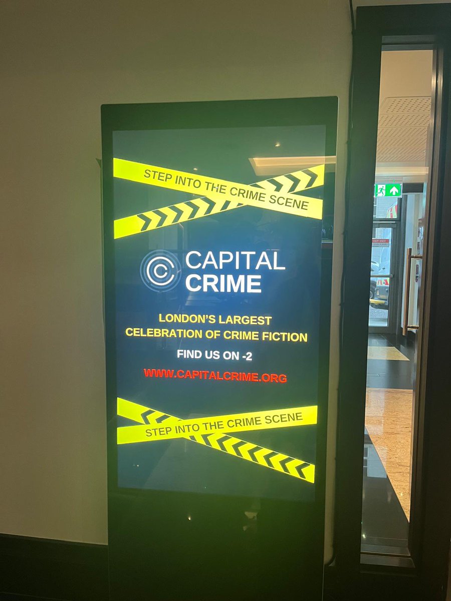 We’re out at #CapitalCrime today celebrating our brilliant new book by @pavesi_alex! Come on down to type out your very own murder mystery…