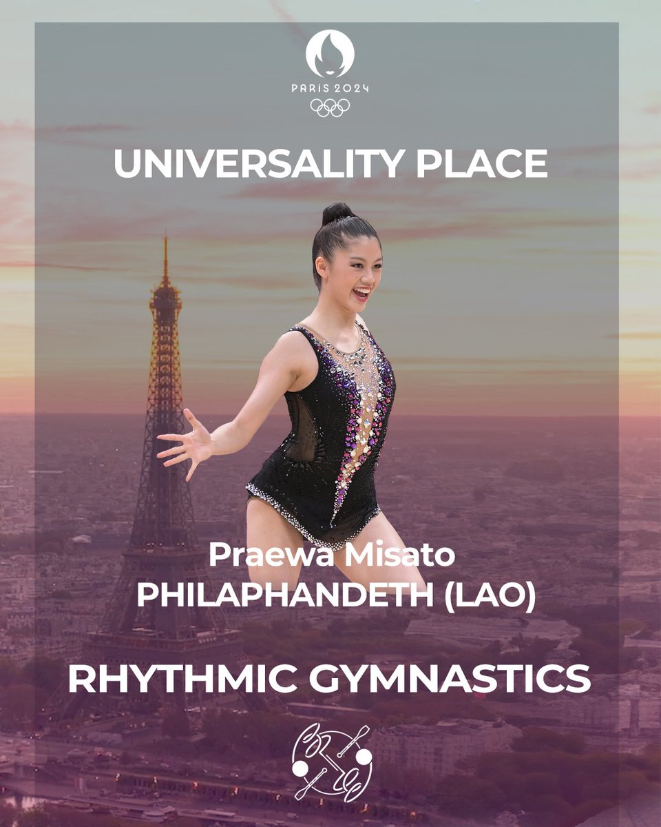 It's going to be a thrilling few weeks ahead! Congratulations to Praewa Misato Philaphandeth 👏 #Paris2024 | #Rhythmic