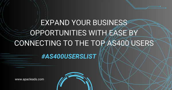 ApacLeads's tweet photo. 📈 Expand your business opportunities with ease by connecting to the top AS400 users through APAC Leads AS400 User List. 🚀💰 Don't miss out on this valuable resource, get our AS400 User List today: https://t.co/sLnJbNJKhG
#AS400 #BusinessExpansion #APACLeads https://t.co/c4SCSaKom0
