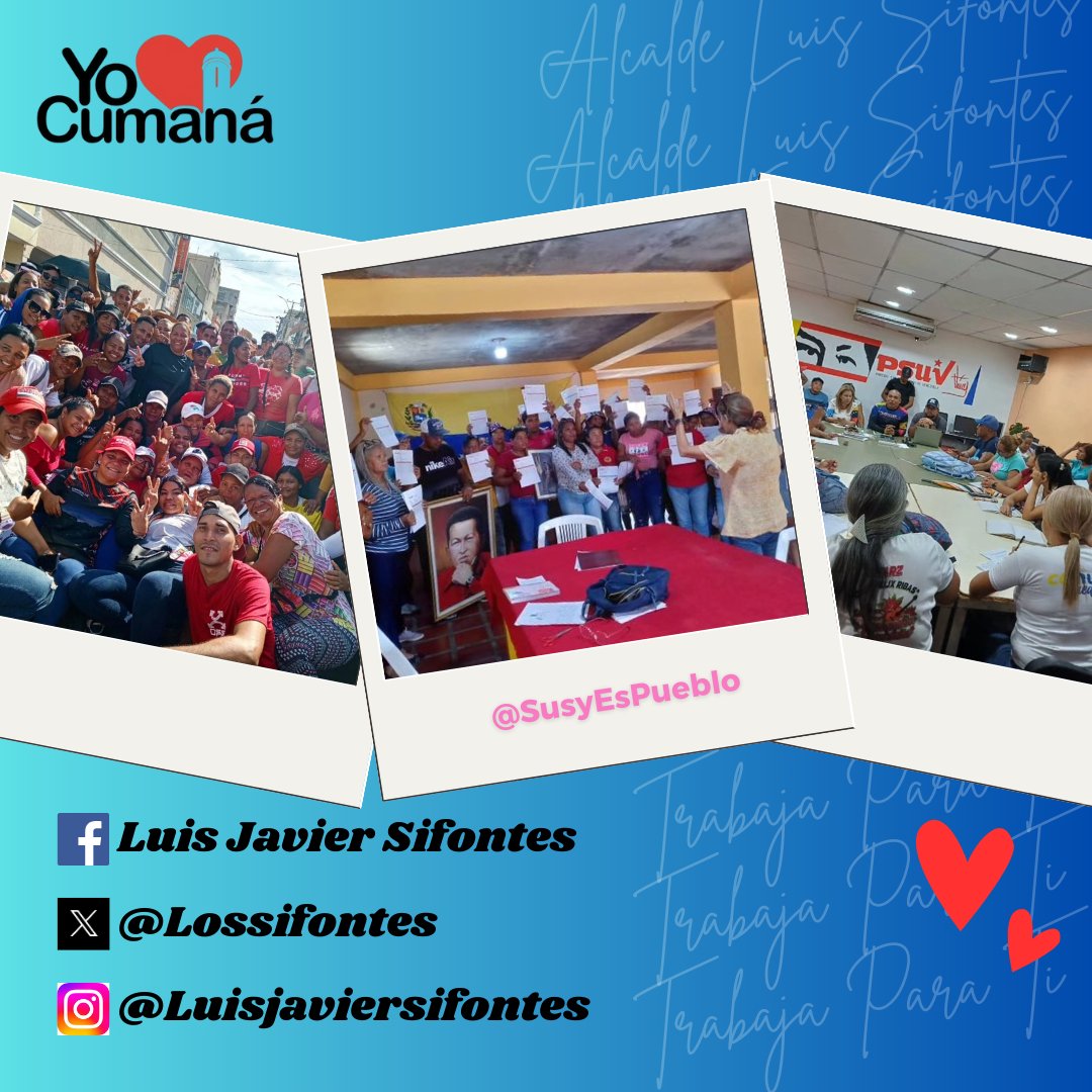 YO❤️CUMANA. En el Estado #Sucre hay un pueblo militante que, desde el Partido de CHÁVEZ (PSUV), profundiza sus niveles de organización para garantizar la Victoria Popular y Revolucionaria el 28 de Julio con NICOLÁS MADURO. @lossifontes 🔘#CUMANÁ 🔘#AvanzandoConAmor