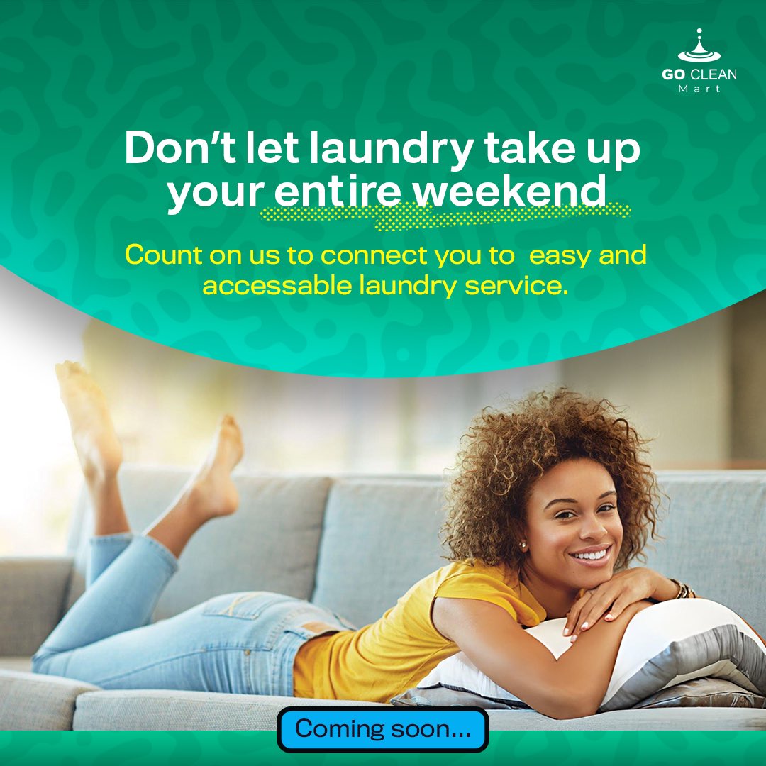 goclean_africa's tweet photo. Weekends are for refreshing,
Goclean is coming to handle your laundry logistics to access reliable laundry services while you enjoy your time off!
Relax and leave the dirty work to us.
.
.
.
#goclean #gocleanafrica
#WeekendRefresh #LaundryLogistics https://t.co/1vS5m60fCV
